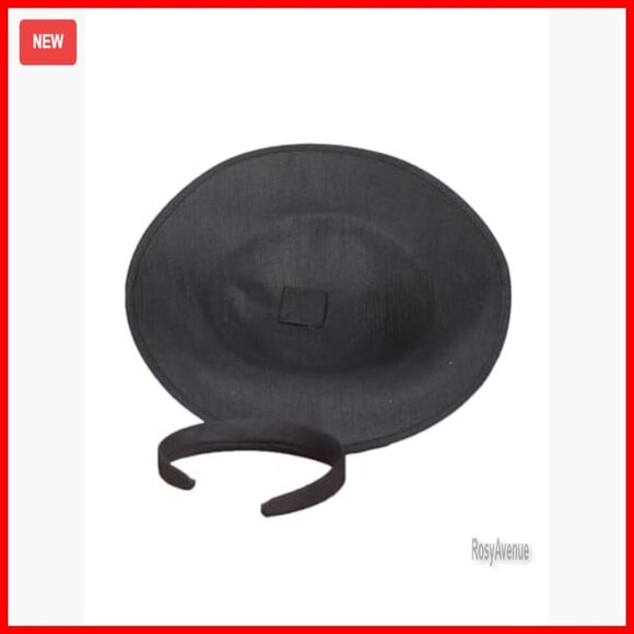Wide Brim Derby Hat Adjustable Formal Fascinator for Church Wedding Tea Party
